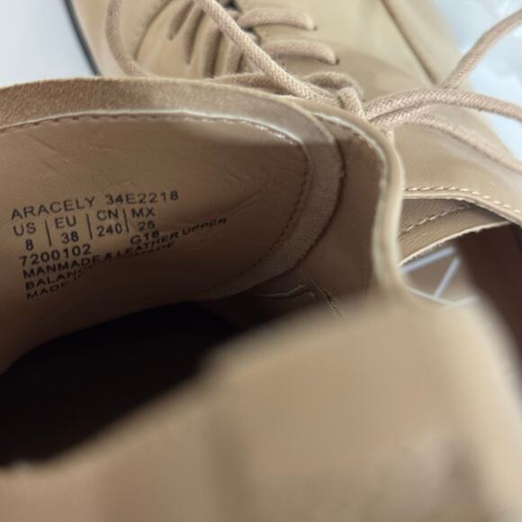 Calvin Klein Aracely Oxfords Loafers Patent Leather Tan Size 8 - Picture 8 of 16